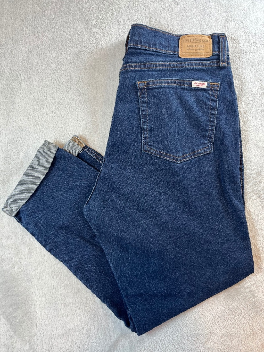 Signature by Levi Strauss sz 10 Vintage Mid Rise Boyfriend Denim Jeans